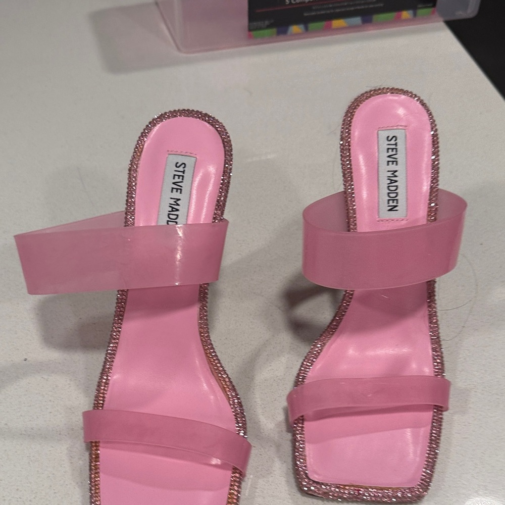 Steve Madden Pink Strappy Sandals